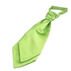 Plain Avocado Green Boys Scrunchie Wedding Cravat