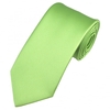 Plain Avocado Green Satin Tie