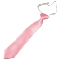 Plain Baby Pink Boys Tie -6 Months to 4 Years