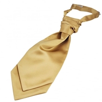 Plain Beige Boys Scrunchie Wedding Cravat
