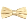 Plain Beige Mens Silk Satin Bow Tie by Lupi Romani