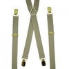 Plain Beige Skinny Mens Trouser Braces