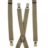 Plain Beige Skinny Trouser Braces