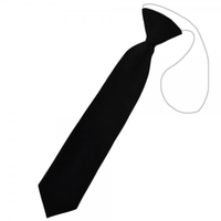 Plain Black Boys Skinny Tie - 6 Months to 4 Years