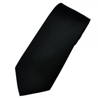Plain Black Boys Tie