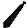 Plain Black Clip-On Tie