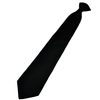 Plain Black Matte Finish Clip On Tie