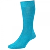 Plain Blue Mens Socks by HJ Hall