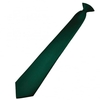 Plain Bottle Green Clip-On Tie