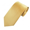 Plain Bright Gold Satin Tie