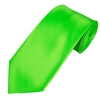 Plain Bright Green Satin Tie