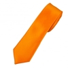 Plain Bright Orange Boys Skinny Tie