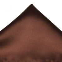 Plain Brown Pocket Square Handkerchief