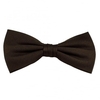 Plain Brown Silk Bow Tie