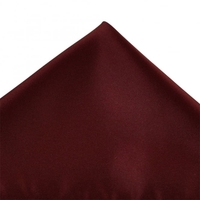 Plain Burgundy Red Pocket Square Handkerchief