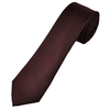 Plain Burgundy Textured Mens Skinny Tie