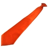 Plain Burnt Orange Clip On Tie
