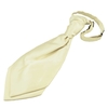 Plain Champagne Scrunchie Wedding Cravat