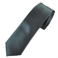 Plain Charcoal Grey 7cm Narrow Tie