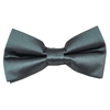 Plain Charcoal Grey Boys Bow Tie