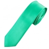Plain Dark Mint Green Skinny Tie