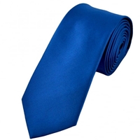 Plain Dark Royal Blue 7cm Narrow Tie