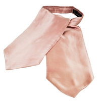Plain Dusky Pink Silk Day Cravat
