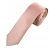 Plain Dusky Pink Silk Skinny Tie