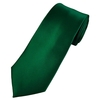 Plain Forest Green Mens Extra Long Tie