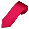 Plain Fuchsia Pink Narrow Mens Silk Tie