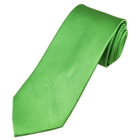 Plain Green 6.5cm Width Narrow Mens Silk Tie