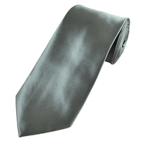Plain Grey Mens Tie