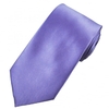 Plain Heather Purple Satin Tie