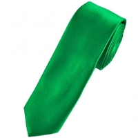 Plain Hunter Green Boys Skinny Tie