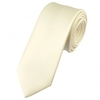 Plain Ivory 6cm Skinny Tie