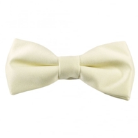 Plain Ivory Boys Bow Tie