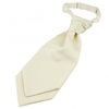 Plain Ivory Boys Scrunchie Wedding Cravat