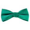 Plain Jade Green Silk Bow Tie