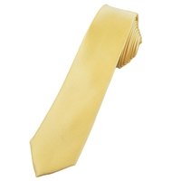 Plain Lemon 6cm Skinny Tie