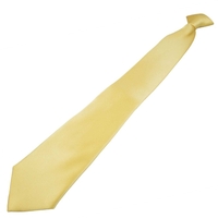 Plain Lemon Mens Clip On Tie