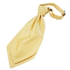 Plain Lemon Mens Scrunchie Wedding Cravat