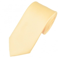 Plain Lemon Satin Tie