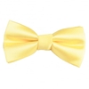 Plain Lemon Yellow Boys Bow Tie