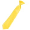 Plain Lemon Yellow Clip-On Tie