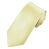 Plain Lemon Yellow Gold Silk Satin Men