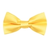 Plain Lemon Yellow Mens Bow Tie
