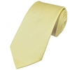 Plain Lemon Yellow Silk Tie