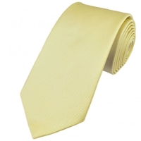 Plain Lemon Yellow Silk Tie