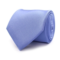 Plain Light Blue Mens Silk Tie by Tresanti