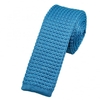 Plain Light Blue Silk Knitted Tie